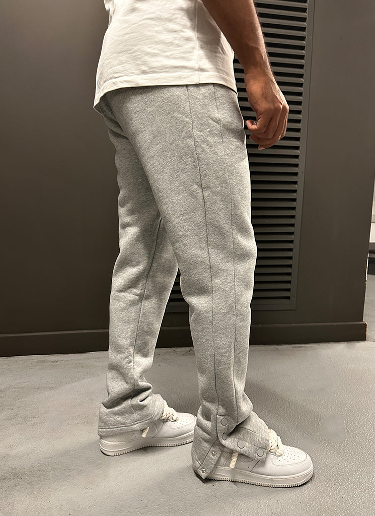 Vintage Flare Snapper Jogginghose - Grau