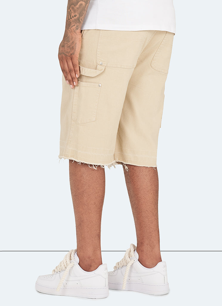Vintage Carpenter Denim Shorts - Stein
