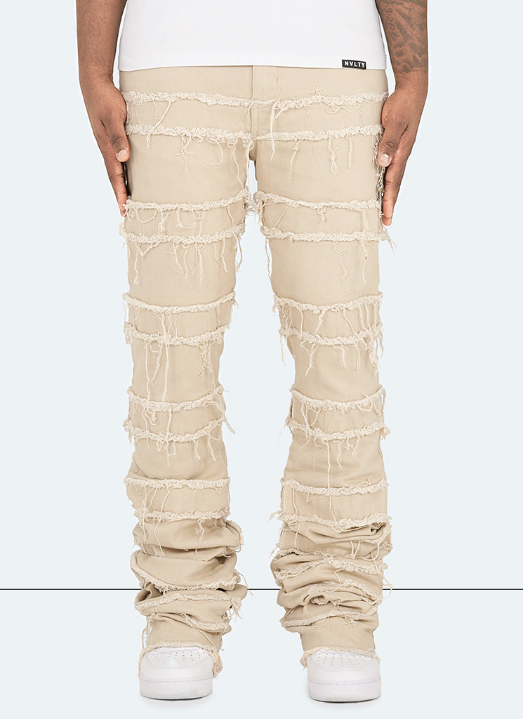 Vintage Flare Thread Jeans - Stein