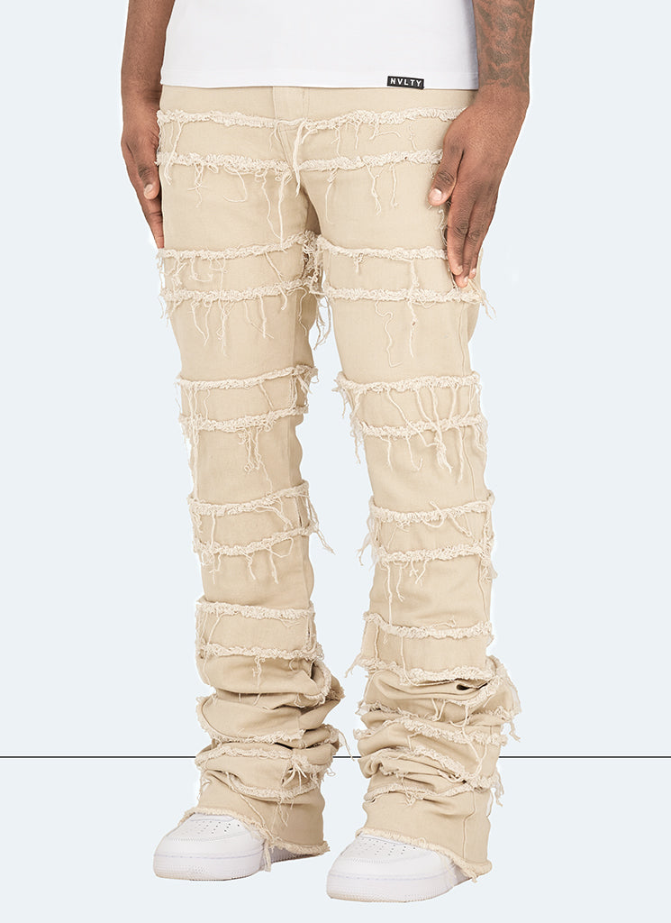 Vintage Flare Thread Jeans - Stein