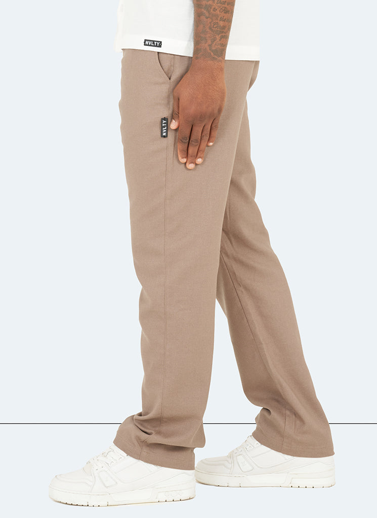 Pantalon en lin - Moka