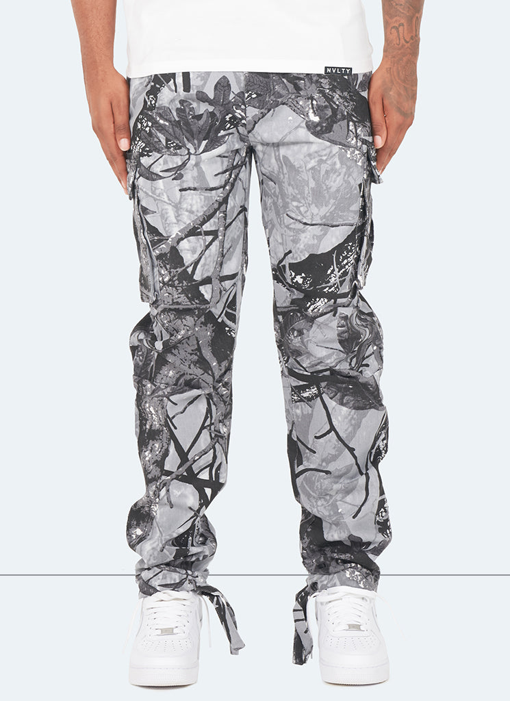 Vintage Cargohose - Black Tree Camo