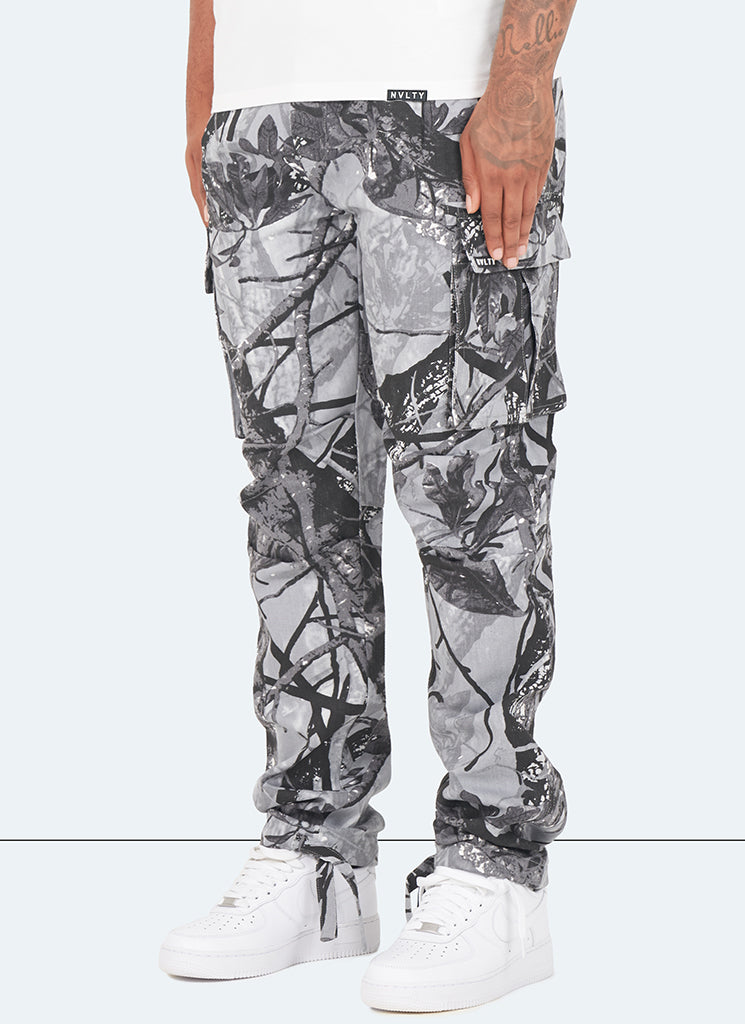 Vintage Cargohose - Black Tree Camo