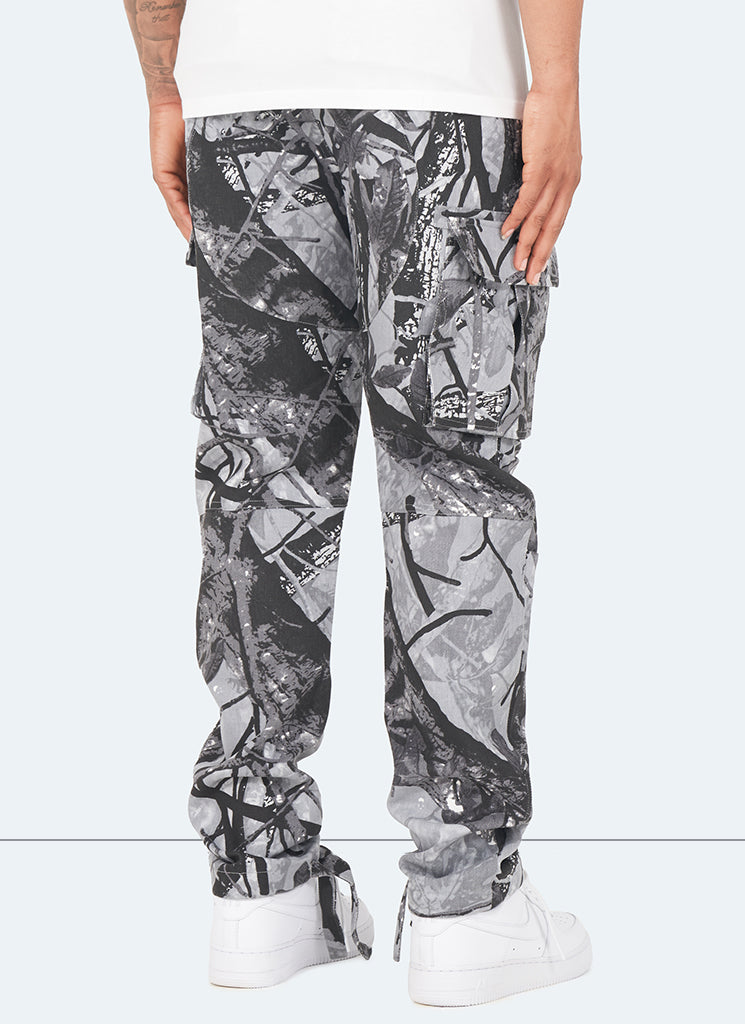 Vintage Cargohose - Black Tree Camo
