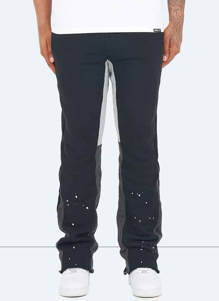 Pantalon de jogging vintage Flare Paint - Noir 