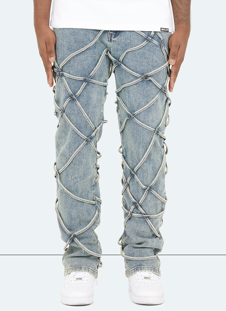Jean vintage en corde - Bleu