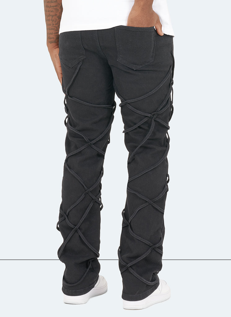 Jean vintage en corde - Noir
