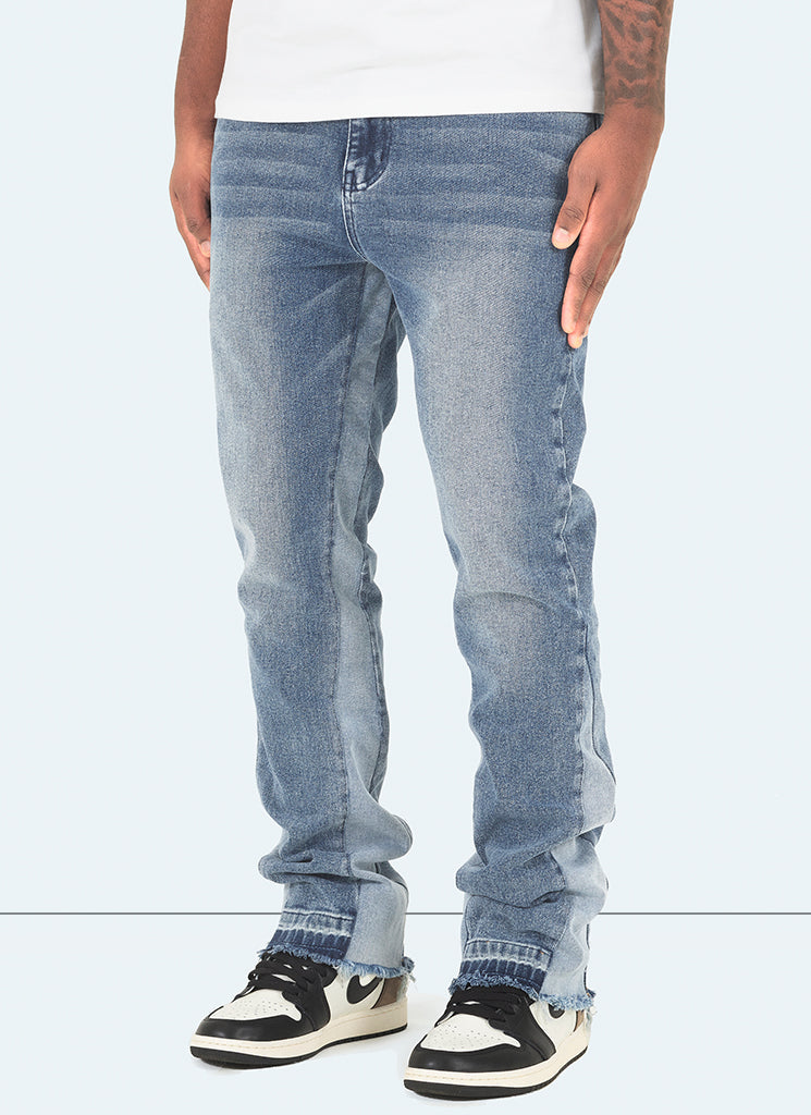 Vintage Flare Jeans - Blau 