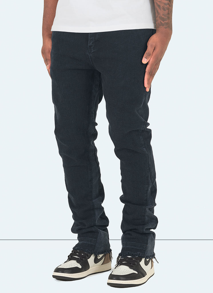 Vintage Flare Jeans - Schwarz