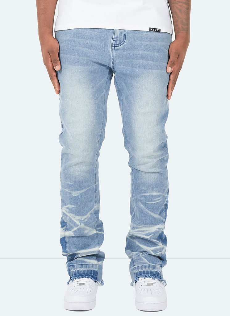 Jean Flare Wave vintage - Bleu 