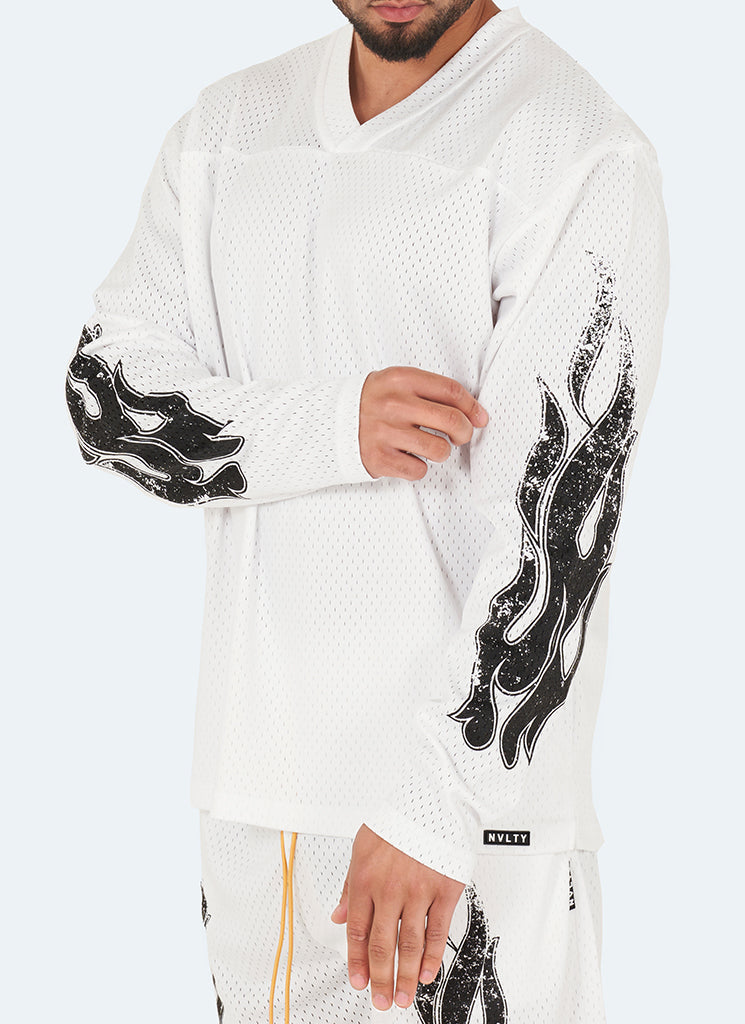 Maillot Flame Vintage - Blanc