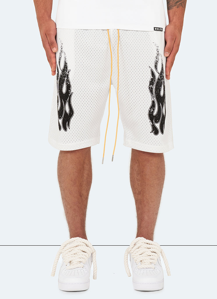 Short vintage Flame - Blanc