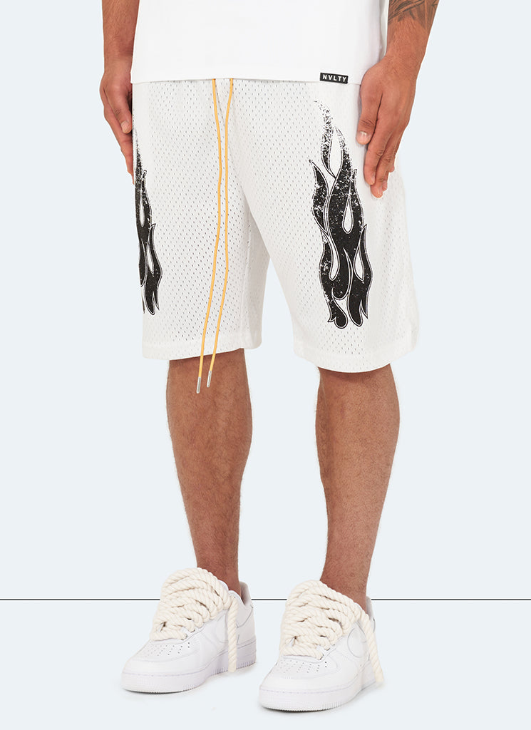 Short vintage Flame - Blanc