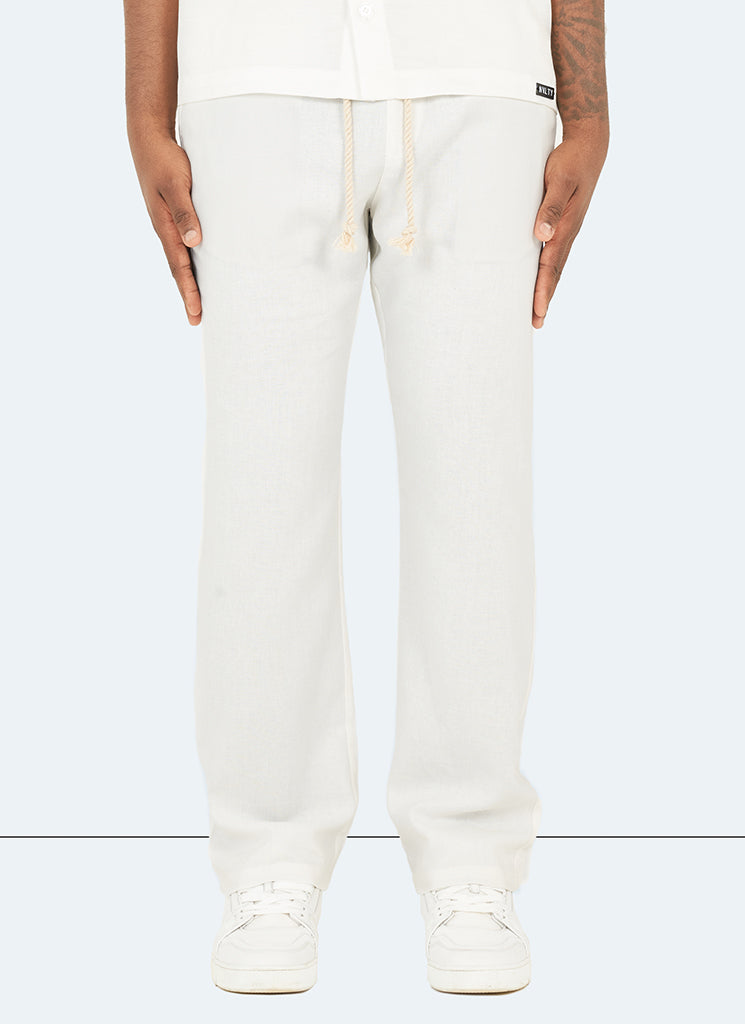 Leinenhose - Weiß