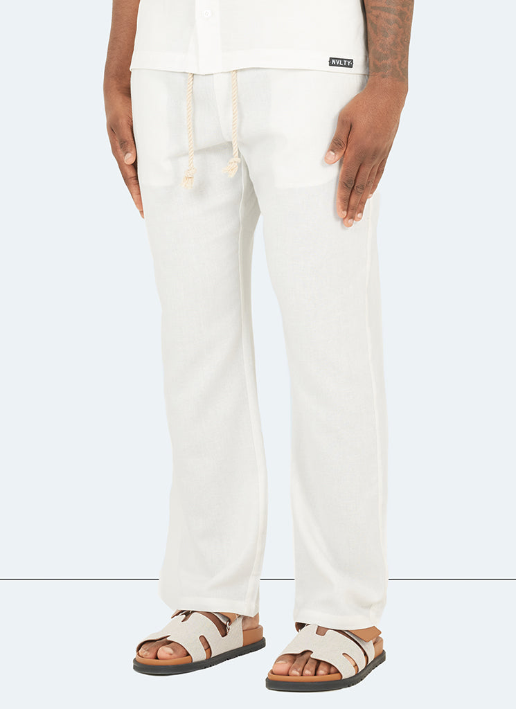 Leinenhose - Weiß