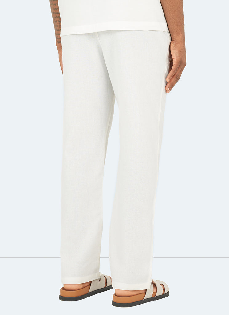 Leinenhose - Weiß