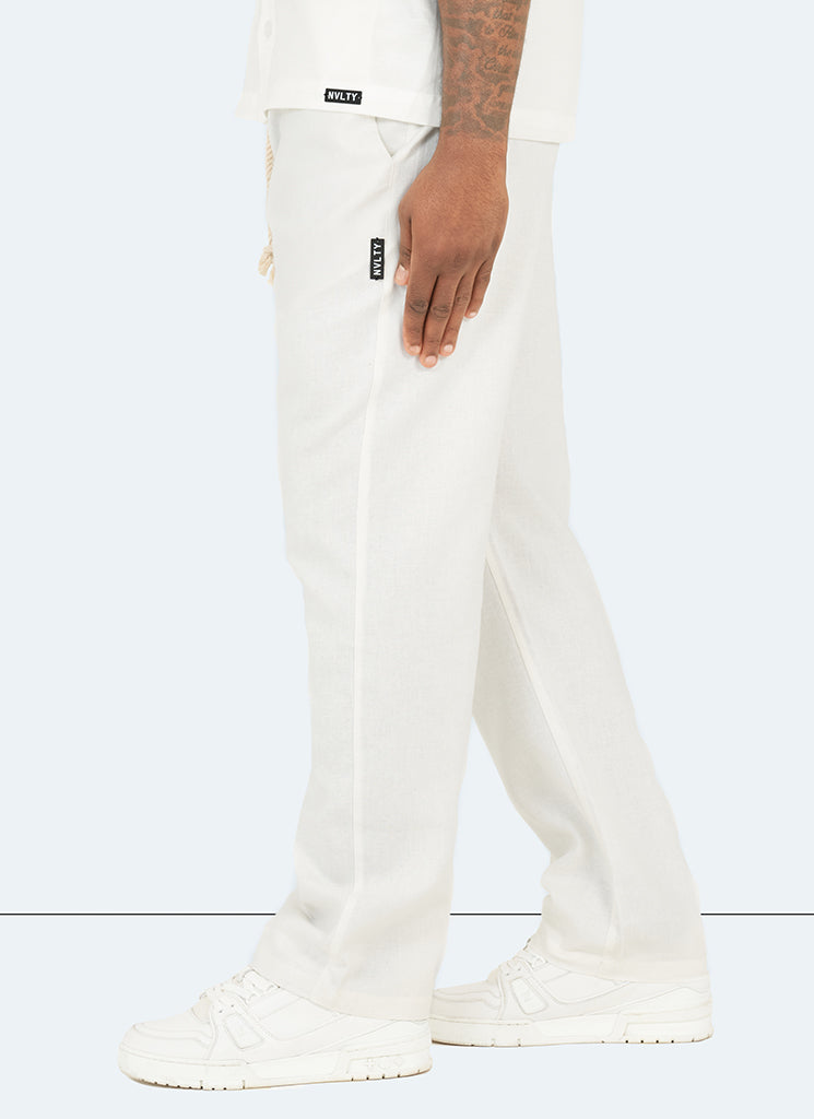 Pantalon en lin - Blanc