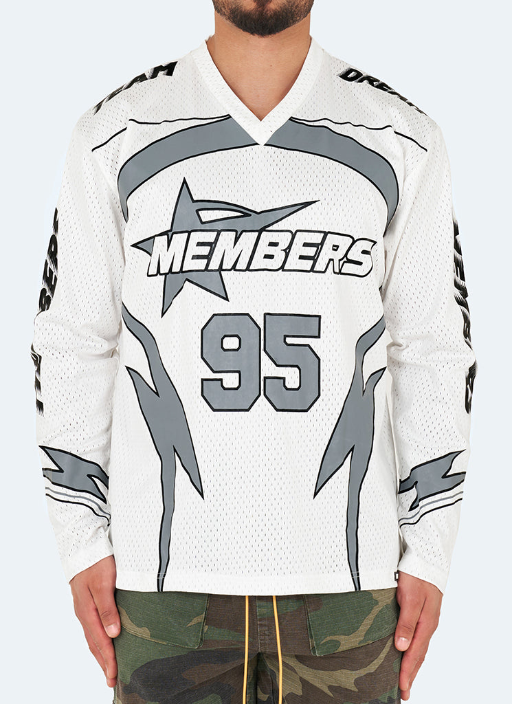 Maillot de sport automobile - Blanc