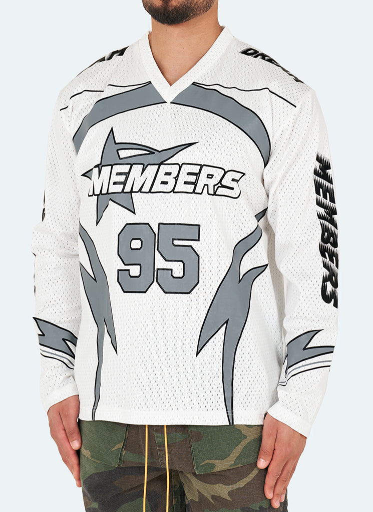 Maillot de sport automobile - Blanc