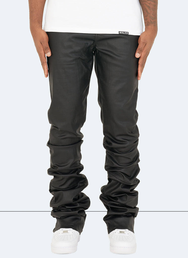 Jean vintage en wax empilé - Noir