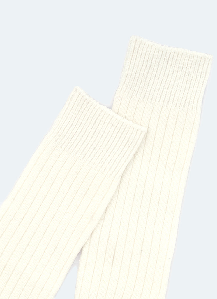 Chaussettes empilées - Blanc vintage